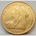 AUSTRALIA 1896 . HALF 1/2 SOVEREIGN . MELBOURNE . GOLD